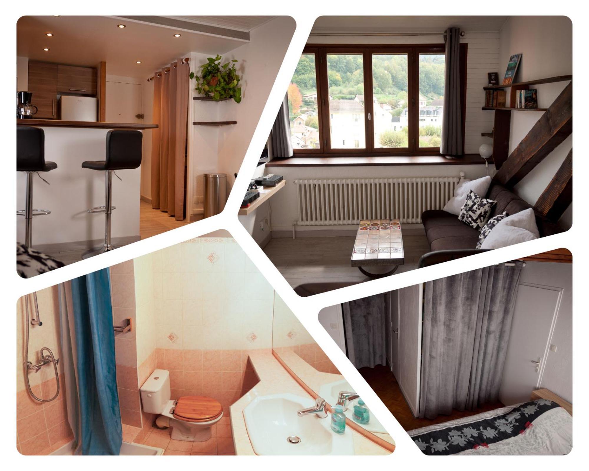 Le T2 Douillet D'Uriage - Residence Le Louvre - Cure Thermale Uriage- Proche Chamrousse - Jusqu'A 3 Personnes - Region Agreable En Toute Saison Vaulnaveys-le-Haut Bagian luar foto