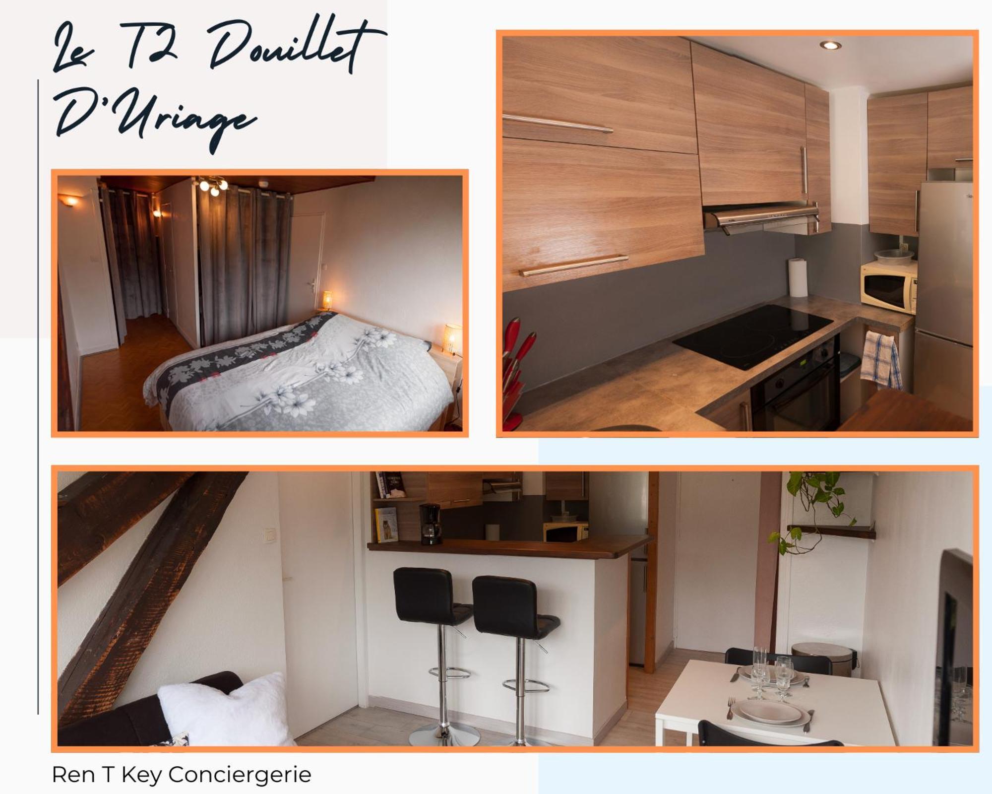 Le T2 Douillet D'Uriage - Residence Le Louvre - Cure Thermale Uriage- Proche Chamrousse - Jusqu'A 3 Personnes - Region Agreable En Toute Saison Vaulnaveys-le-Haut Bagian luar foto